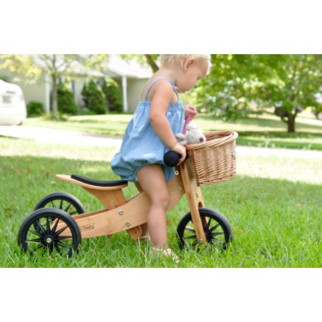Kinderfeets houten loopfiets & driewieler Tiny Tot Bamboo