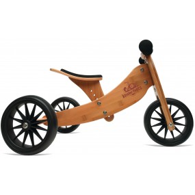 Kinderfeets houten loopfiets & driewieler Tiny Tot Bamboo