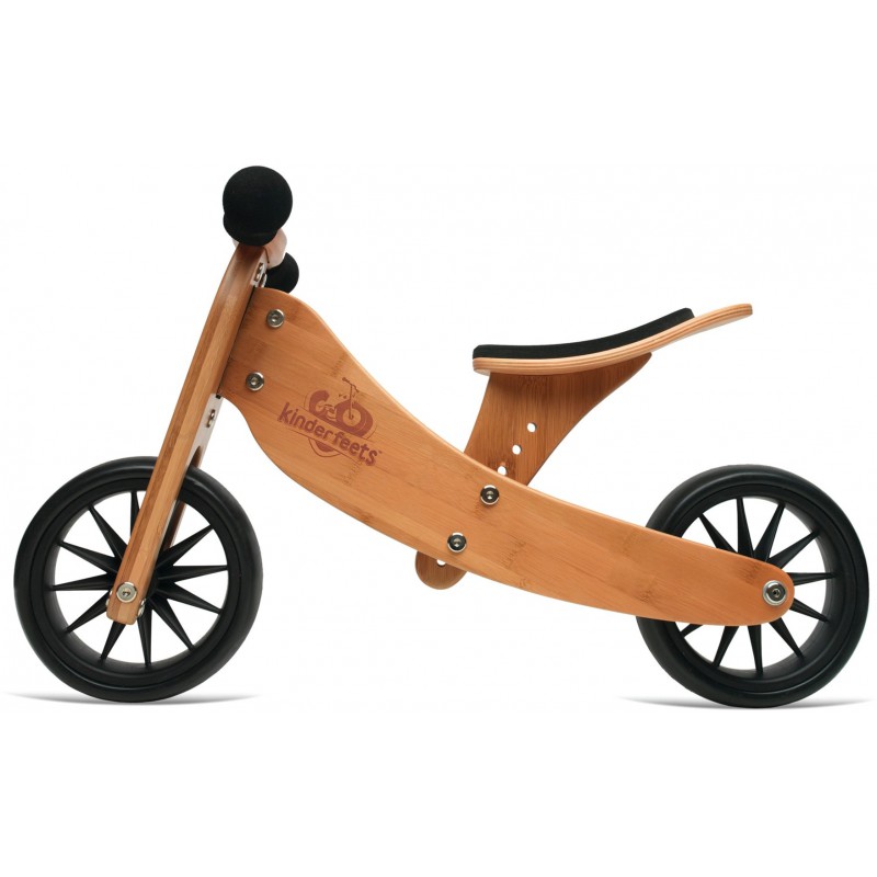Kinderfeets houten loopfiets & driewieler Tiny Tot Bamboo