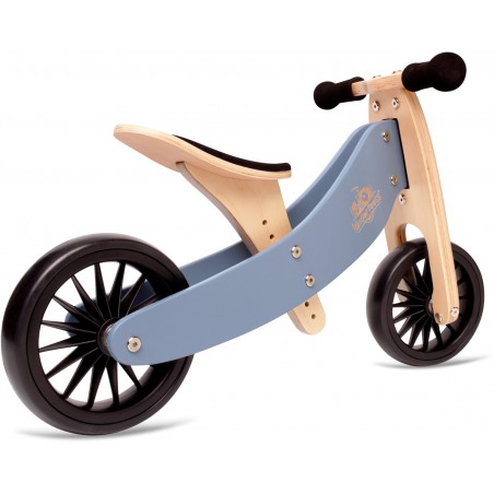 Kinderfeets houten loopfiets & driewieler Tiny Tot Plus Slate Blue