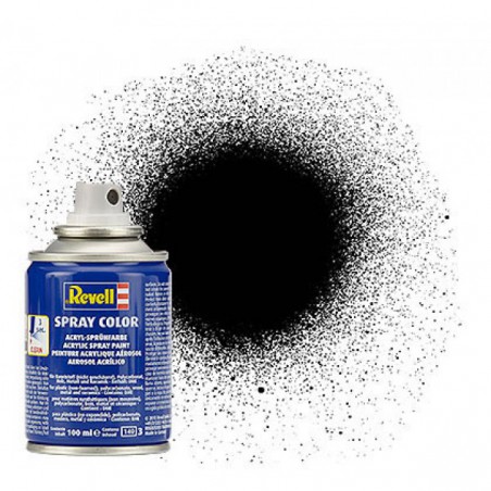 Revell Spray Zwart, zijdemat