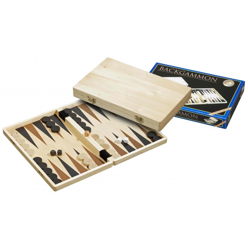 Backgammon blank hout bedrukt 33x21cm