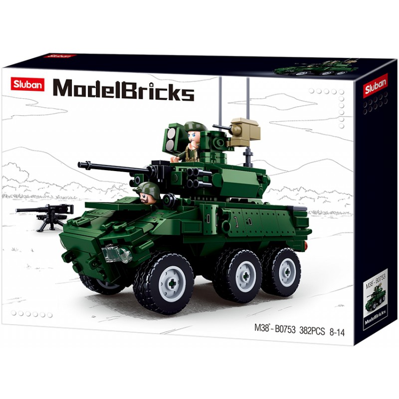Sluban ModelBricks 6x6 Gepanserd Voertuig