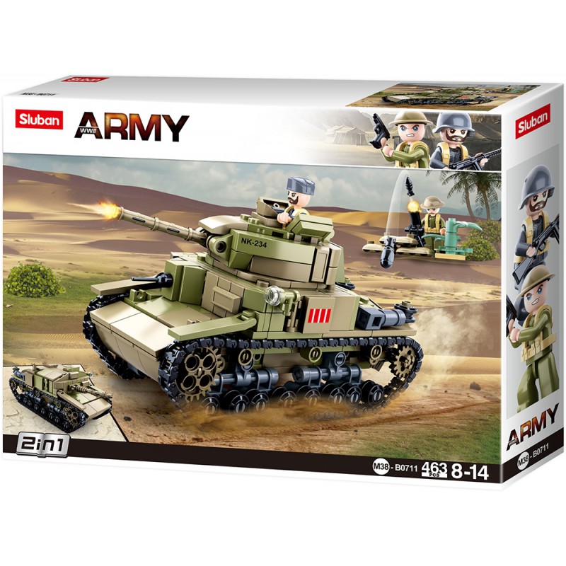 Sluban Middel grote Italiaanse Tank 2in1