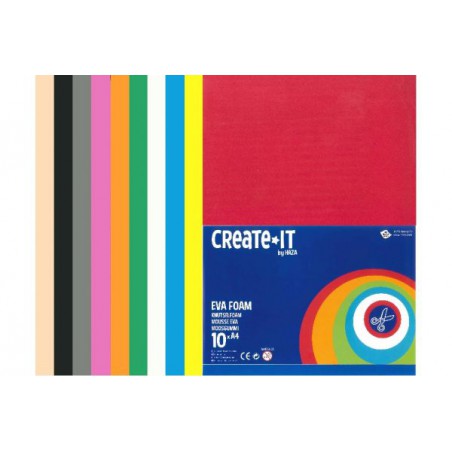 Create-It Foam assorti 10 vel A4