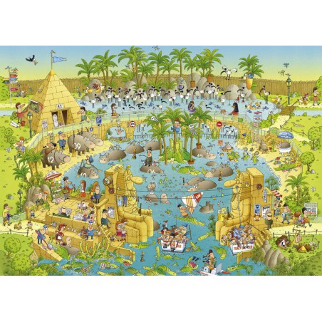 Funky Zoo.4: Nile Habitat  1000 stukjes