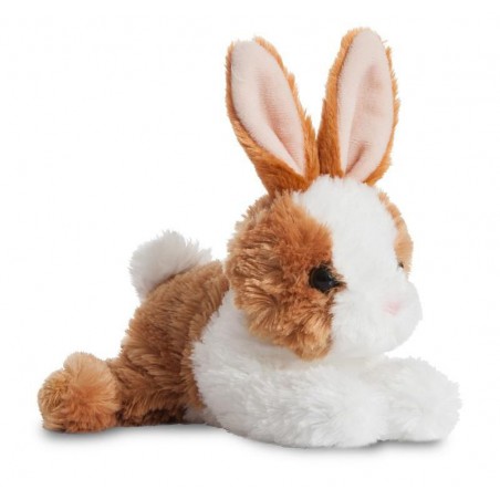 Mini Flopsie konijn bruin-wit 20,5 cm