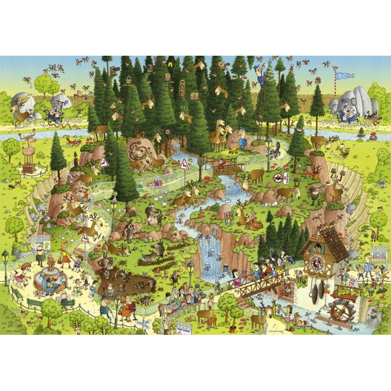 Funky Zoo.1: Forest Habitat 1000 stukjes
