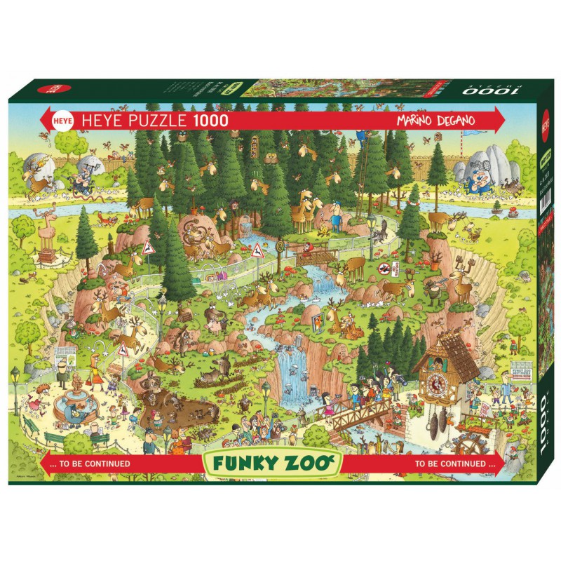 Funky Zoo.1: Forest Habitat 1000 stukjes