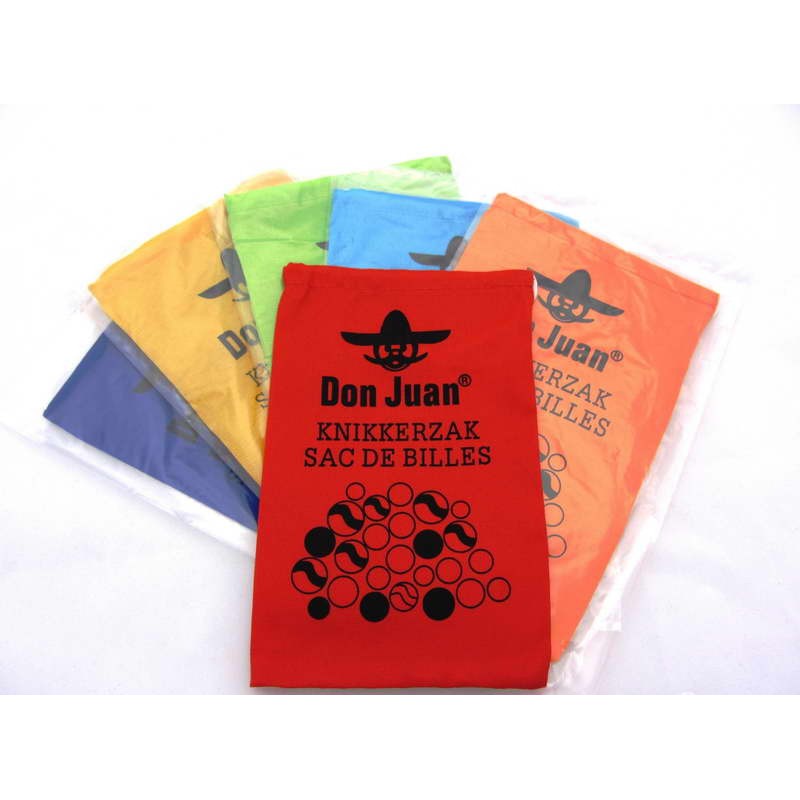 Knikkerzak zwarte opdruk