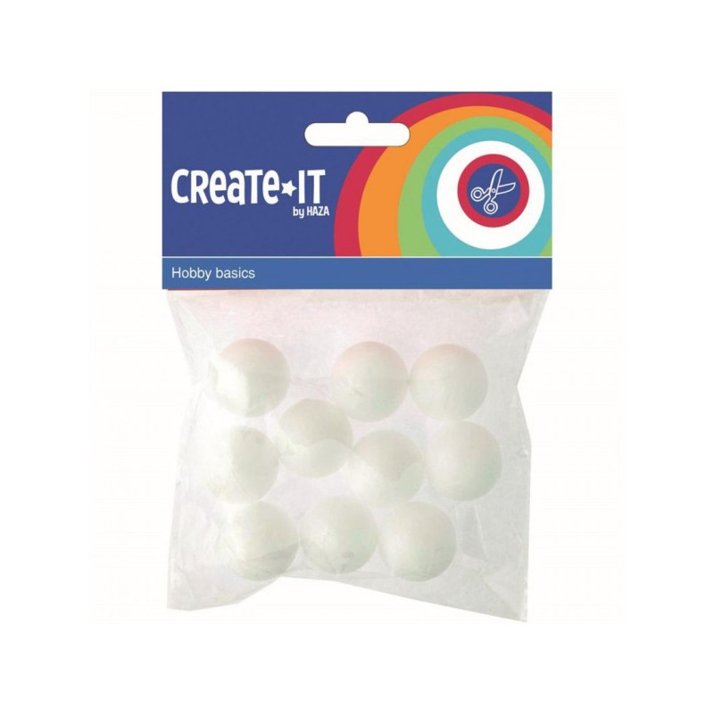 Create-It Polystyreen bollen 2,5cm
