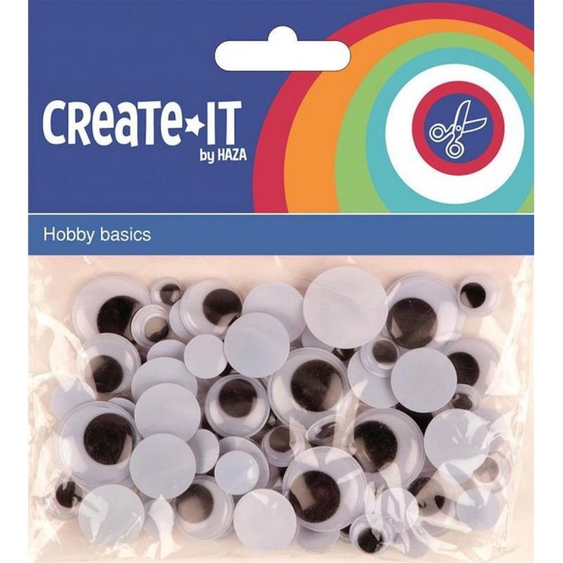 Create-It Bewegende ogen 75 stuks