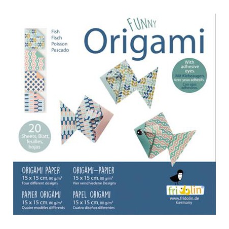Fridolin Funny Origami - Vis 15*15cm