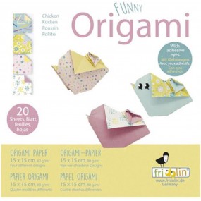 Fridolin Funny Origami - Kip 15*15cm