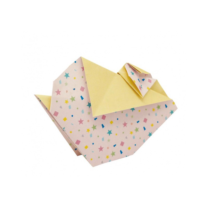 Fridolin Funny Origami - Kip 15*15cm