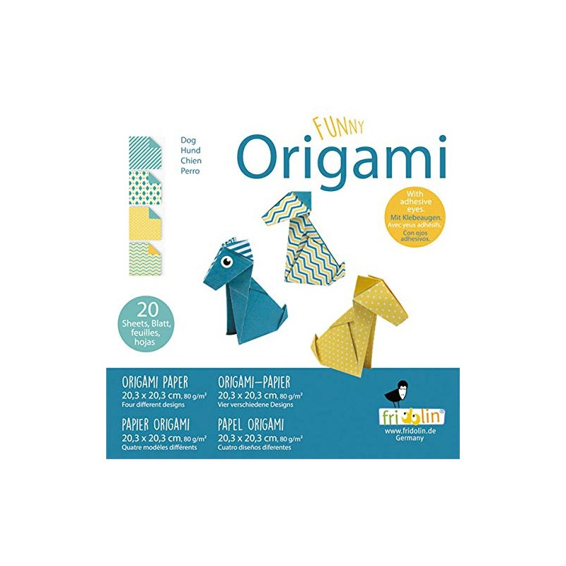 Fridolin Funny Origami - Hond 20*20cm