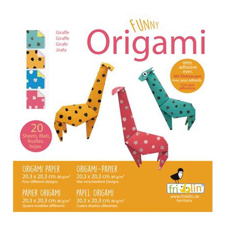 Fridolin Funny Origami - Giraf 20*20cm