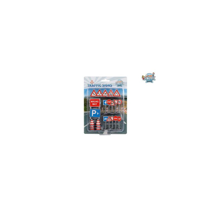 Verkeersborden set van 25 stuks, Kids Globe