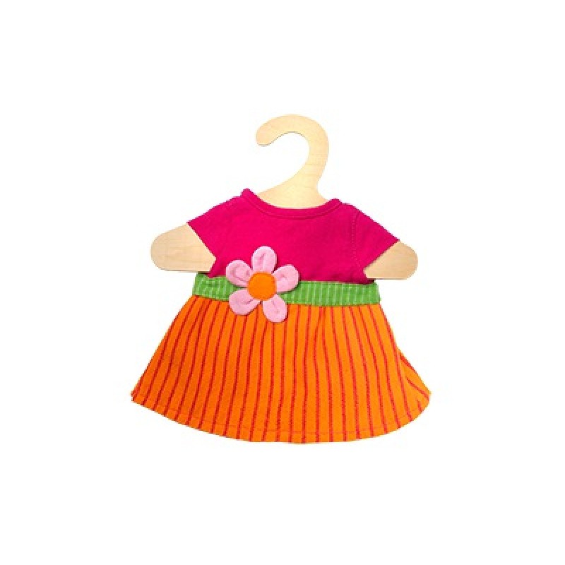 Heless, Jurk met bloem, 28-35cm