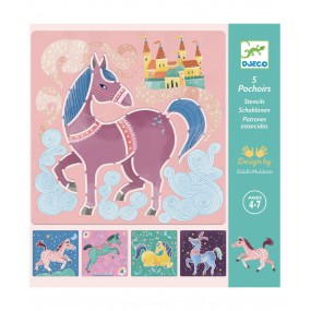 Djeco - Sjablonen - Paarden