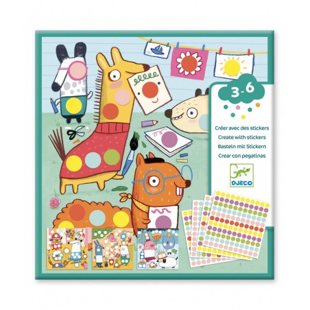 Djeco - Plakken met ronde stickers
