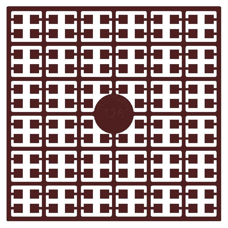 Pixel Hobby matje - 126 Roestroodbruin