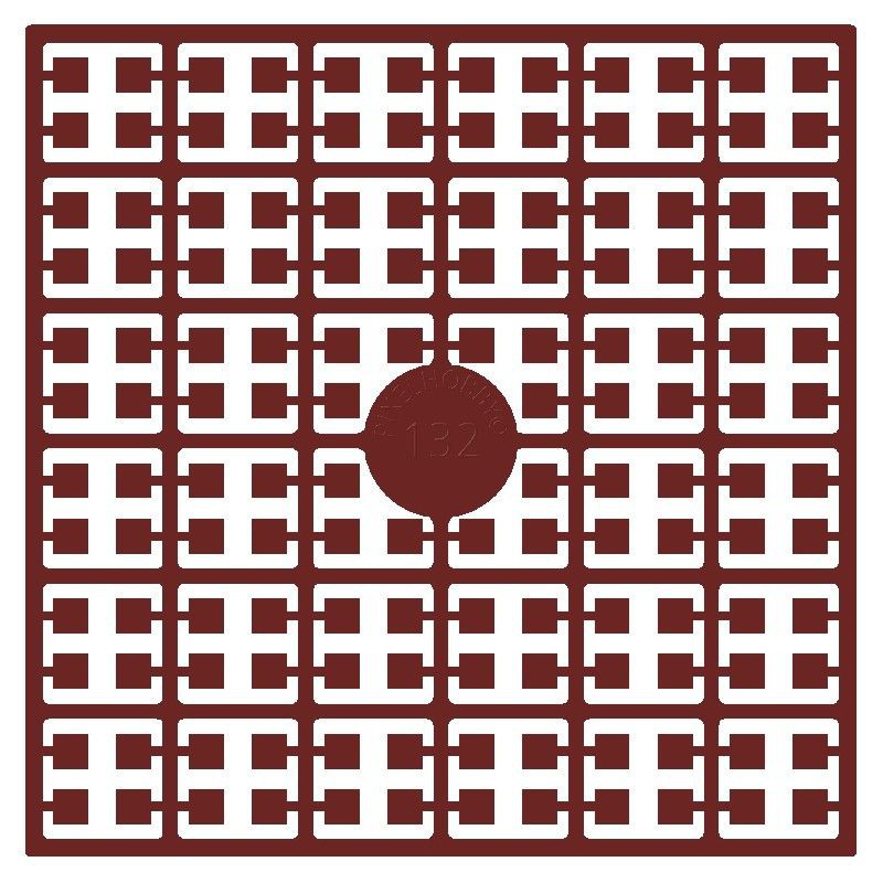 Pixel Hobby matje - 132 Kerstmisrood donker