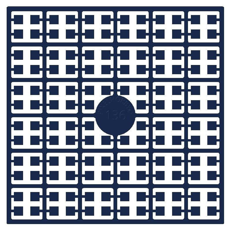 Pixel Hobby matje - 136 Poolblauw donker