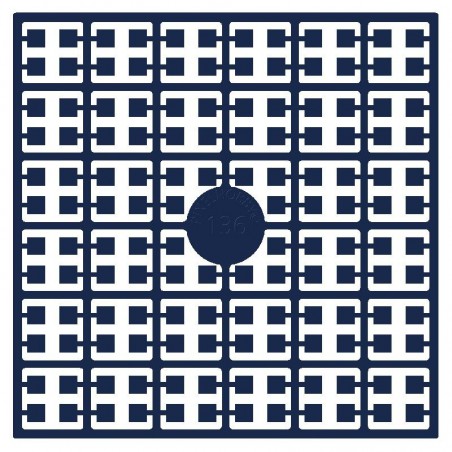 Pixel Hobby matje - 136 Poolblauw donker