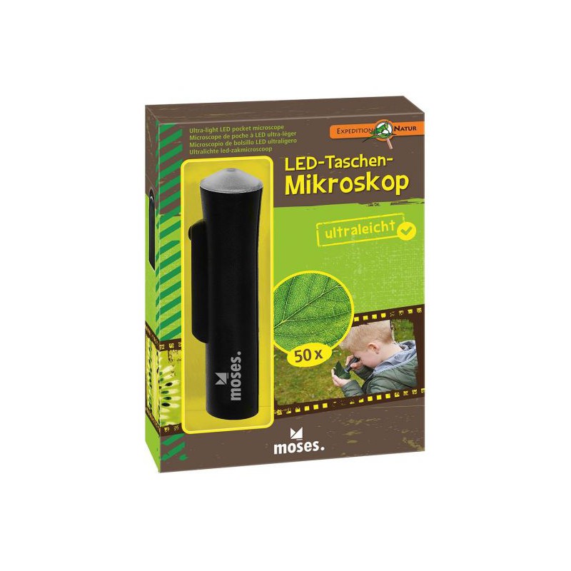 Moses, Expeditie Natuur pocket LED microscoop ultralicht