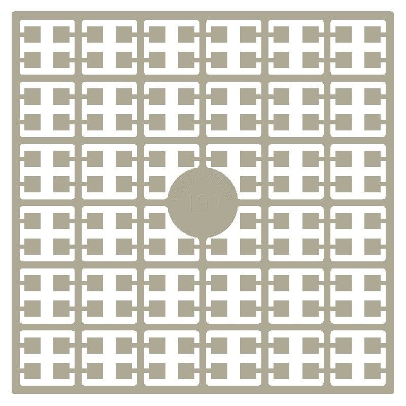 Pixel Hobby matje - 191 Knoflook wit