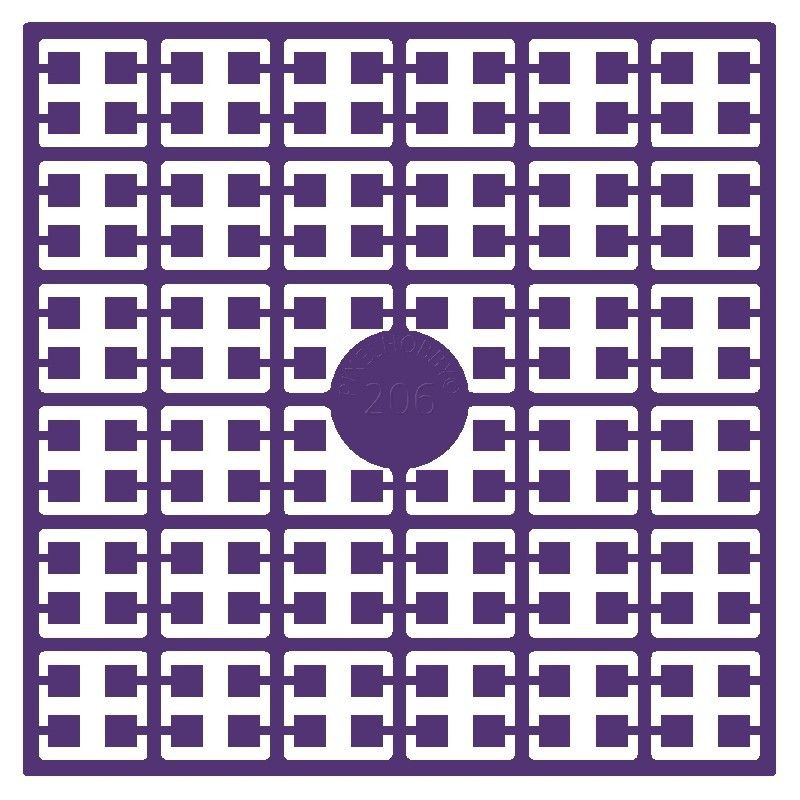 Pixel Hobby matje - 206 Violet extra donker