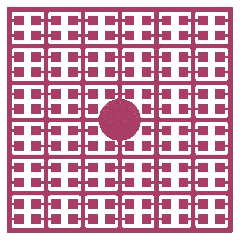 Pixel Hobby matje - 218 Cranberry roze heel donker