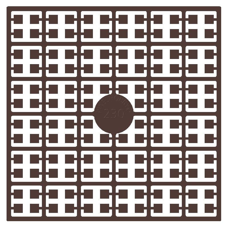 Pixel Hobby matje - 230 Kastanjebruin