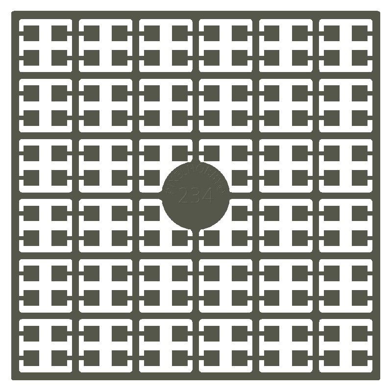 Pixel Hobby matje - 234 Bevergrijs donker