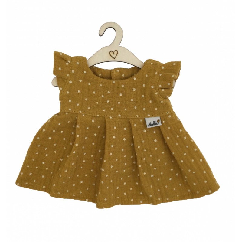 Hollie, Kleding, Poppenjurk Spring Ochre Dots