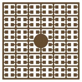 Pixel Hobby matje - 317 Hazelnootbruin