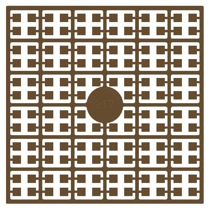 Pixel Hobby matje - 317 Hazelnootbruin