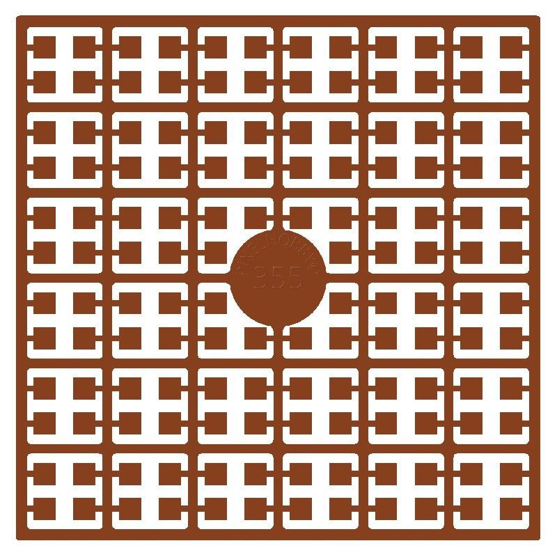 Pixel Hobby matje - 355 Koperbruin