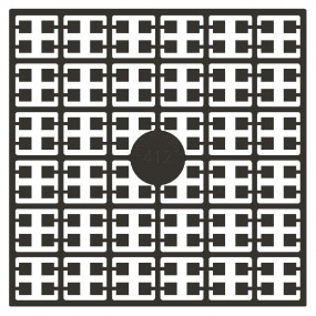 Pixel Hobby matje - 412 Mokkabruin heel donker