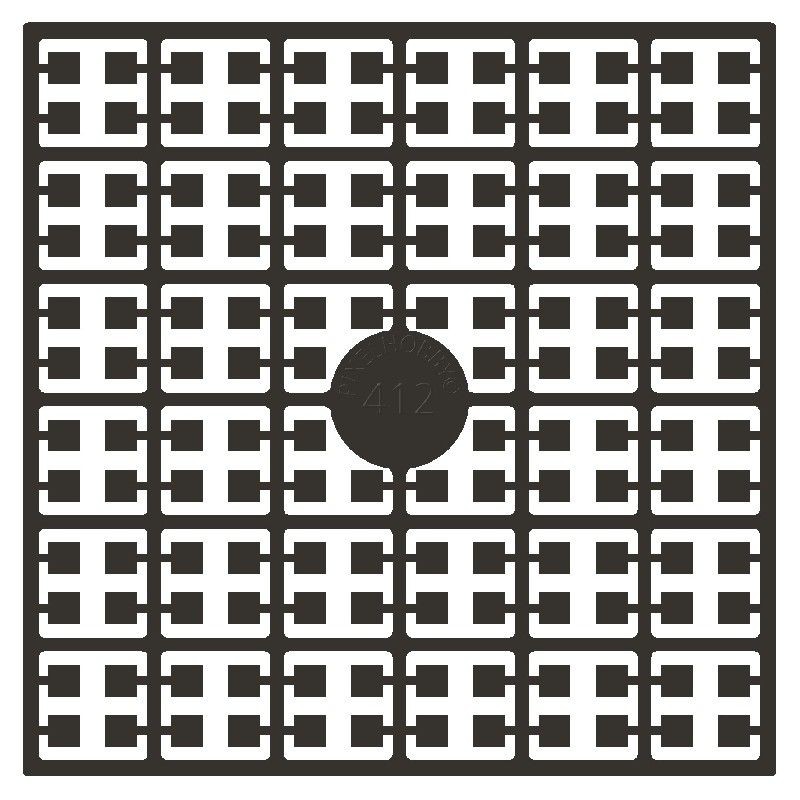 Pixel Hobby matje - 412 Mokkabruin heel donker