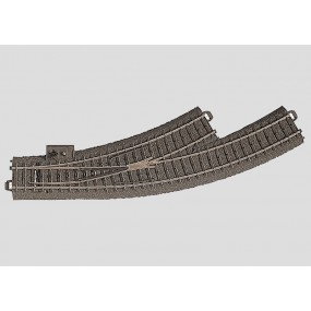 Märklin H0, Meegebogen wissel links 24671