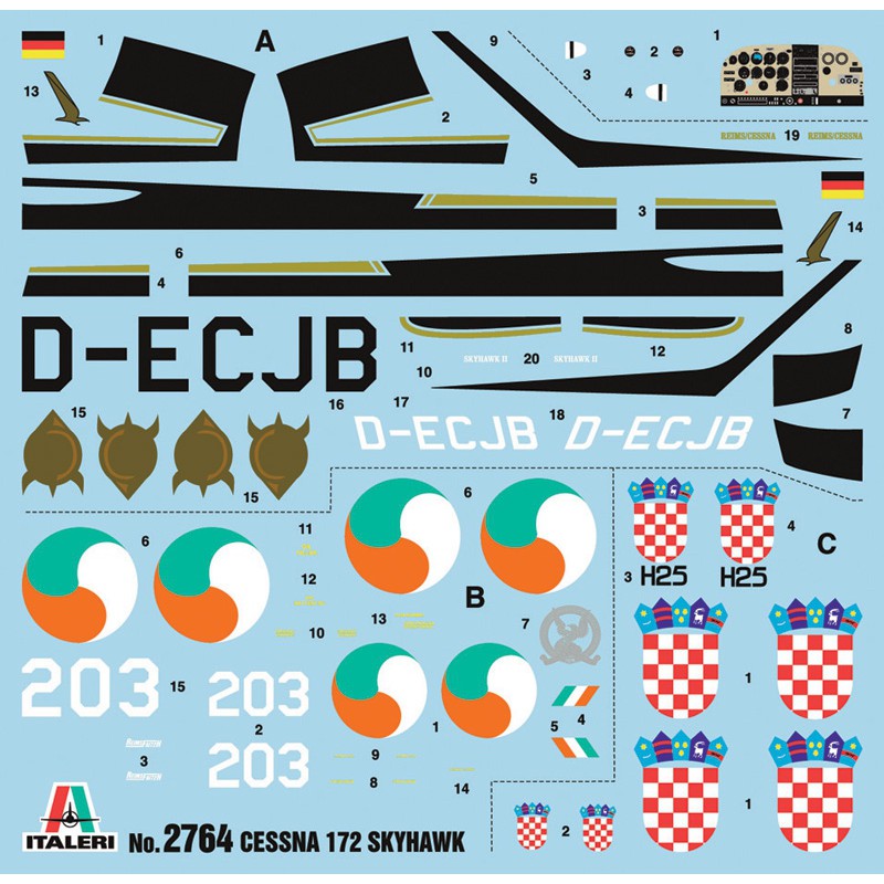 Cessna 172 Skyhawk - Landing on Red Square (1987), italeri 2764