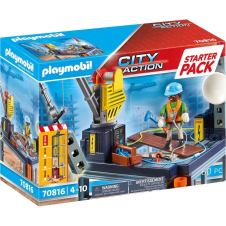 Playmobil - Starterpack 70816 Bouwplaats met lier