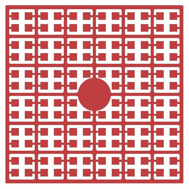 Pixel Hobby matje - 488 Rood kerstmis licht