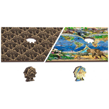 Wooden puzzel Animal Kingdom 600