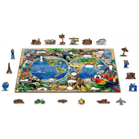 Wooden puzzel Animal Kingdom 600