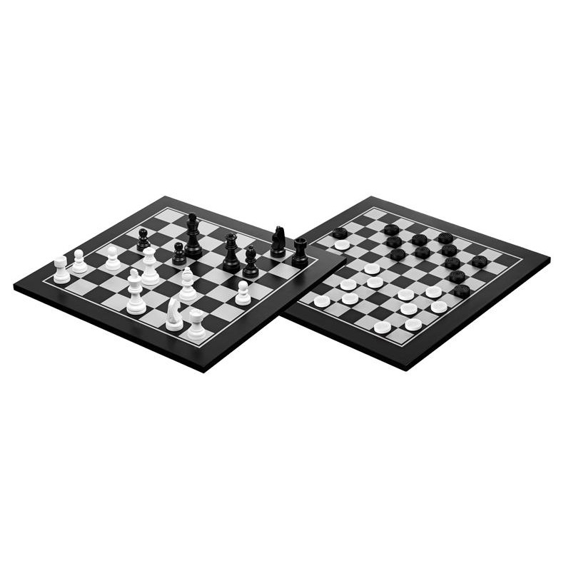 Schaak/dam set 40*40cm zwart