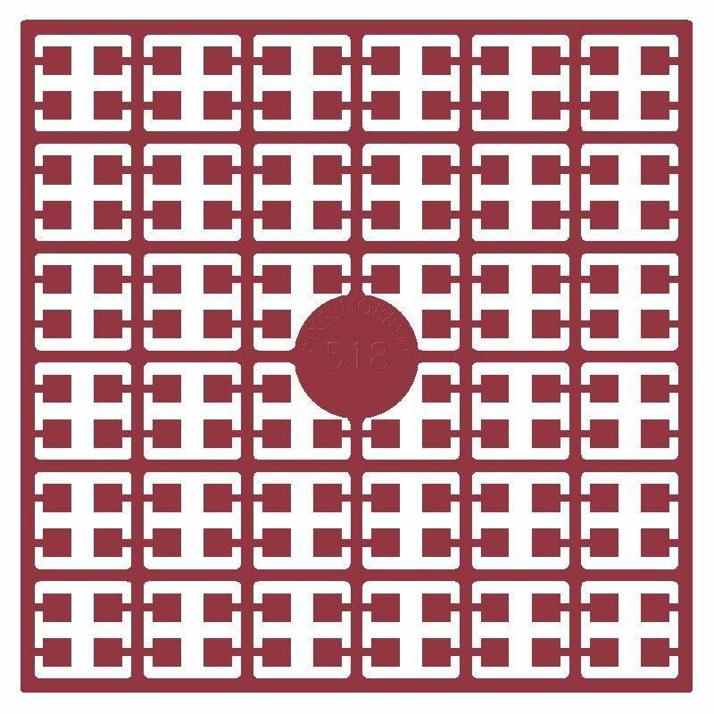 Pixel Hobby matje - 518 Cranberryrood donker