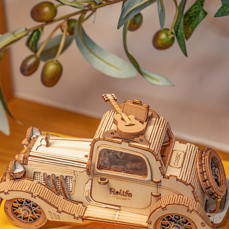 Vintage Car, Hout 3D puzzel, Rolife